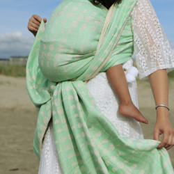 Solnce Moons Hint of Mint | Luxury Woven Wrap