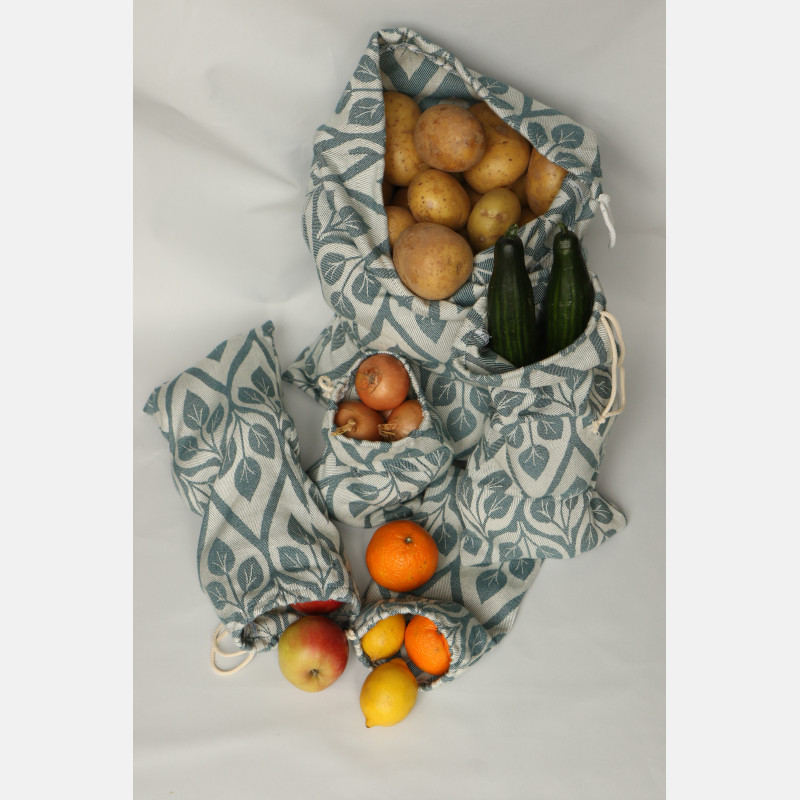 Solnce Yaro Produce Bags La Vita Organic Set of 5 | Luxury Woven Wrap