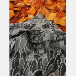 Solnce Angel Wings Black Wool | Luxury Woven Wrap