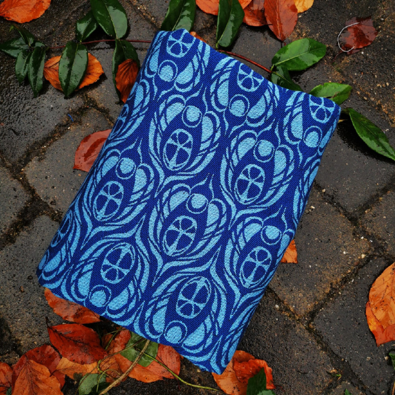 Solnce Ra Blue and Blue | Luxury Woven Wrap