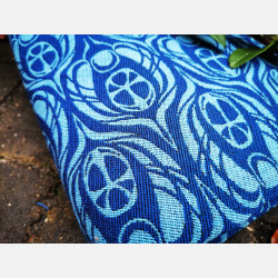 Solnce Ra Blue and Blue | Luxury Woven Wrap