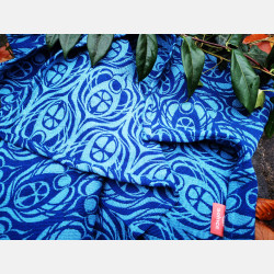 Solnce Ra Blue and Blue | Luxury Woven Wrap