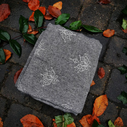 Solnce Lotus Fog scarf | Luxury Woven Wrap