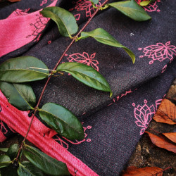 Solnce Lotus Pink and Grey | Luxury Woven Wrap