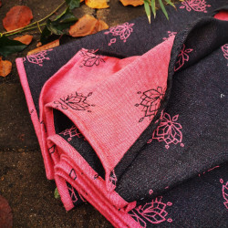 Solnce Lotus Pink and Grey | Luxury Woven Wrap