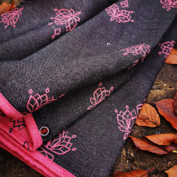 Solnce Lotus Pink and Grey | Luxury Woven Wrap