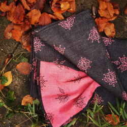 Solnce Lotus Pink and Grey | Luxury Woven Wrap