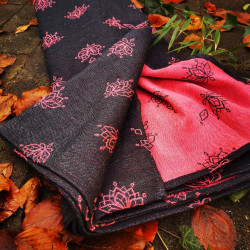 Solnce Lotus Pink and Grey | Luxury Woven Wrap