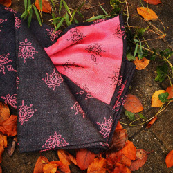 Solnce Lotus Pink and Grey | Luxury Woven Wrap