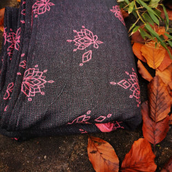 Solnce Lotus Pink and Grey | Luxury Woven Wrap