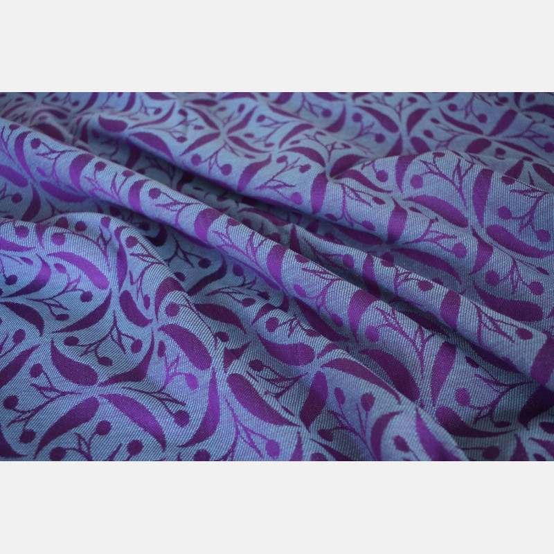 Solnce Yaro Retro Berry Purple Mint Tencel size 4 | Luxury Woven Wrap