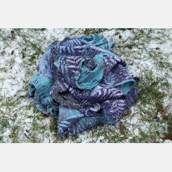 Solnce Fern Purple Starling | Luxury Woven Wrap