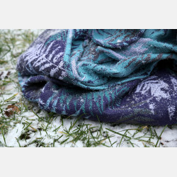 Solnce Fern Purple Starling | Luxury Woven Wrap