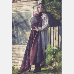 Solnce Genesis Dragonfly in Amber | Luxury Woven Wrap
