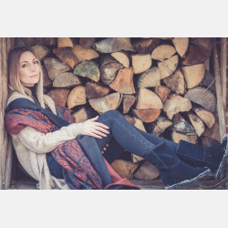 Solnce Genesis Dragonfly in Amber | Luxury Woven Wrap