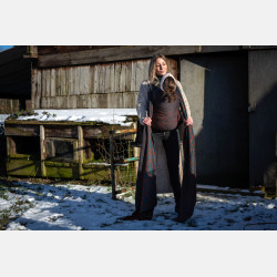 Solnce Genesis Dragonfly in Amber | Luxury Woven Wrap