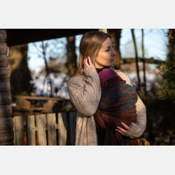 Solnce Genesis Dragonfly in Amber | Luxury Woven Wrap
