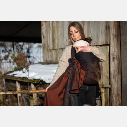 Solnce Genesis Dragonfly in Amber | Luxury Woven Wrap
