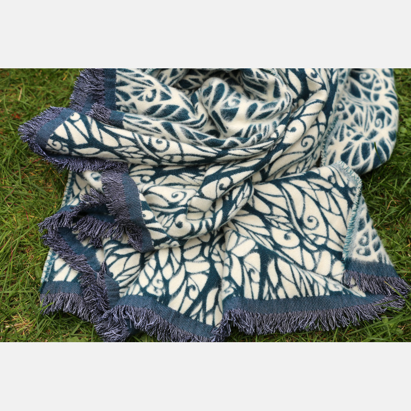 Solnce Genesis Blanket Snow Baby Yak | Luxury Woven Wrap