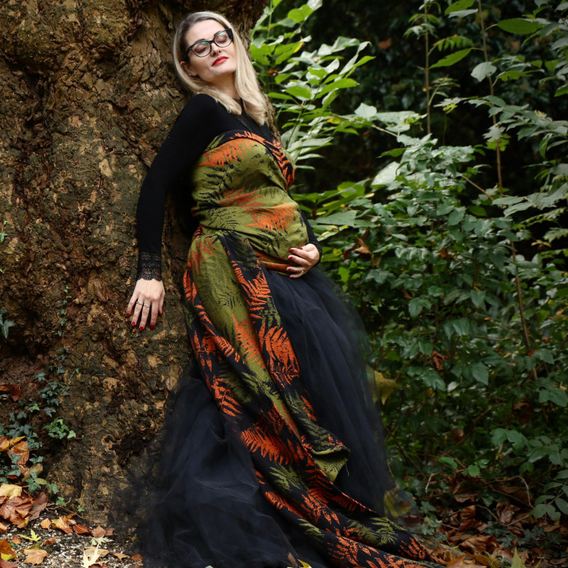 Solnce Fern Heart of Moss | Luxury Woven Wrap