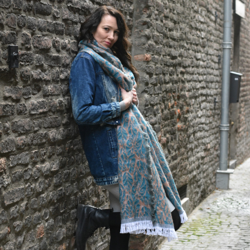 Solnce Genesis Shawl Cold Days Warm Hearts | Luxury Woven Wrap