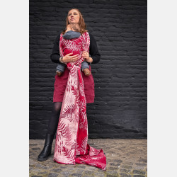 Solnce Fern Romance in Red | Luxury Woven Wrap
