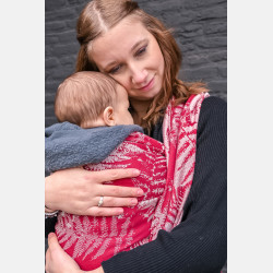 Solnce Fern Romance in Red | Luxury Woven Wrap