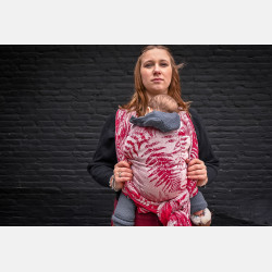 Solnce Fern Romance in Red | Luxury Woven Wrap