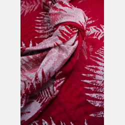 Solnce Fern Romance in Red | Luxury Woven Wrap