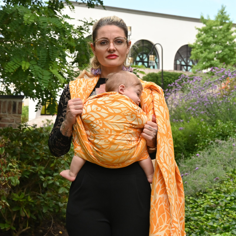 Solnce Genesis Papaya | Luxury Woven Wrap