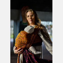 Solnce Eos Fiery Cross | Luxury Woven Wrap