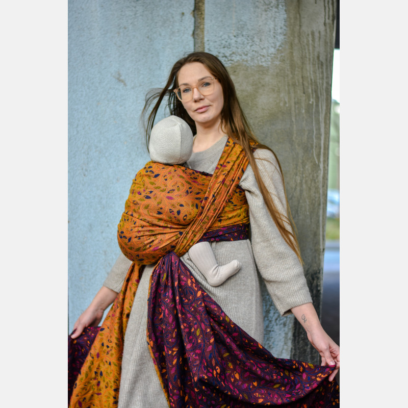 Solnce Eos Fiery Cross | Luxury Woven Wrap