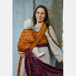 Solnce Eos Fiery Cross | Luxury Woven Wrap