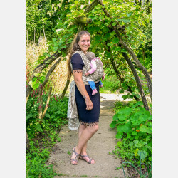 Solnce Moons Mossy Jade | Luxury Woven Wrap
