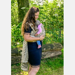 Solnce Moons Mossy Jade | Luxury Woven Wrap