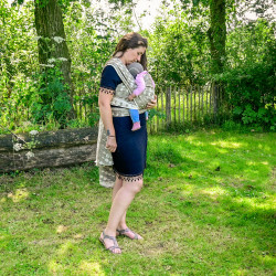 Solnce Moons Mossy Jade | Luxury Woven Wrap