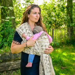Solnce Moons Mossy Jade | Luxury Woven Wrap