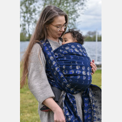Solnce Moons Celestial Sapphire | Luxury Woven Wrap