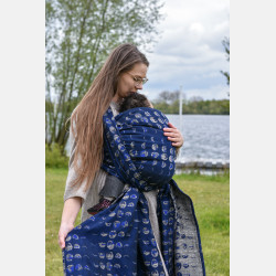 Solnce Moons Celestial Sapphire | Luxury Woven Wrap