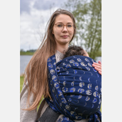 Solnce Moons Celestial Sapphire | Luxury Woven Wrap