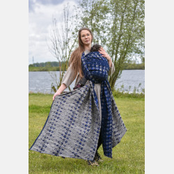 Solnce Moons Celestial Sapphire | Luxury Woven Wrap