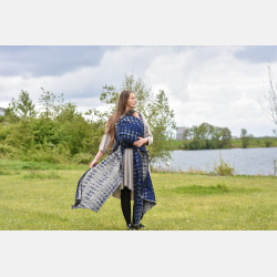 Solnce Moons Celestial Sapphire | Luxury Woven Wrap
