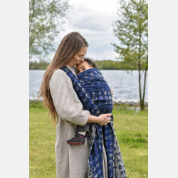 Solnce Moons Celestial Sapphire | Luxury Woven Wrap