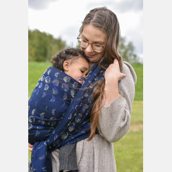 Solnce Moons Celestial Sapphire | Luxury Woven Wrap