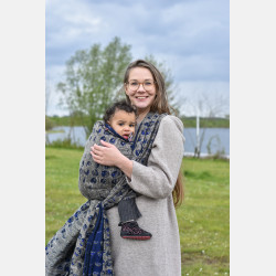 Solnce Moons Celestial Sapphire | Luxury Woven Wrap