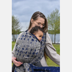 Solnce Moons Celestial Sapphire | Luxury Woven Wrap