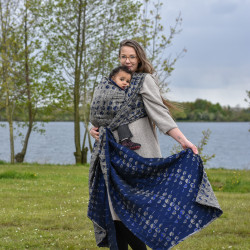 Solnce Moons Celestial Sapphire | Luxury Woven Wrap