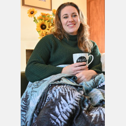 Solnce Fern Blanket Gardeners and Astronomers | Luxury Woven Wrap
