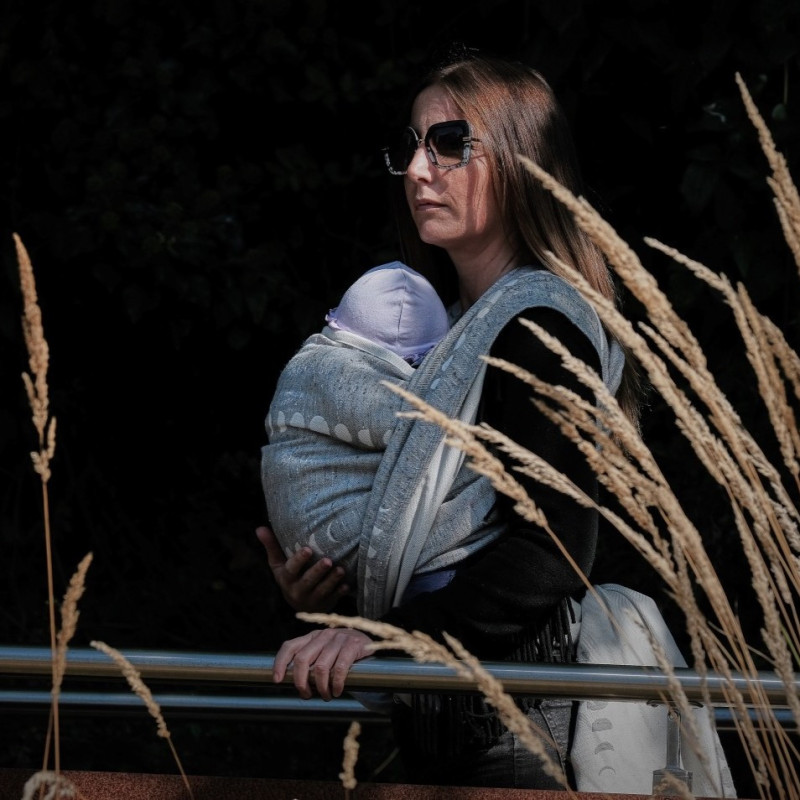 Solnce Phases World of Clouds | Luxury Woven Wrap