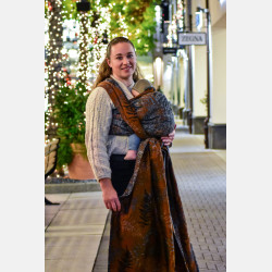 Solnce Fern Silent Blaze | Luxury Woven Wrap